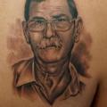 Shoulder Portrait Realistic tattoo by Astin Tattoo