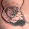 Mexikanischer Totenkopf Rücken tattoo von Silver Needle Tattoo