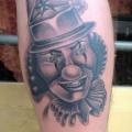 Calf Clown tattoo by Silver Needle Tattoo