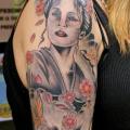 Shoulder Japanese Geisha tattoo by Silver Needle Tattoo