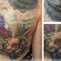 tatuaje Fantasy Alice Wonderland por Andreart Tattoo
