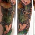 Leg Women tattoo by Andreart Tattoo