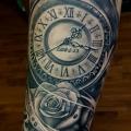 Arm Clock Flower tattoo by Art Line Tattoo