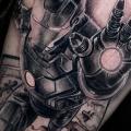 Arm Ironman tattoo by Art Line Tattoo