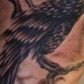 Arm Realistic Raven tattoo by Art Line Tattoo