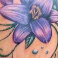 Realistic Flower Back tattoo by Art Line Tattoo