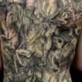 Rücken Pferd tattoo von Tin Tin Tattoos