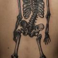 Rücken Skeleton tattoo von Tin Tin Tattoos