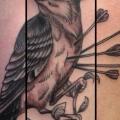 Waden Vogel tattoo von Tin Tin Tattoos