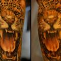 tatuaje Brazo Realista Tigre por Grimmy 3D Tattoo