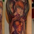 Shoulder Fantasy tattoo by Grimmy 3D Tattoo