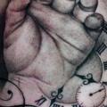 Realistic Clock Hand tattoo by Tatuajes Demon