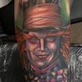 tatuaje Brazo Fantasy Johnny Depp por Darren Wright Tattoos