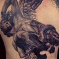 Rücken Statue tattoo von Darren Wright Tattoos