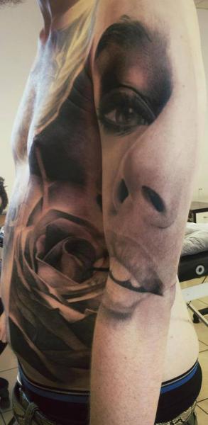 Arm Realistic Women Tattoo by Immortal Ink