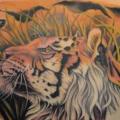 Realistic Back Tiger tattoo by Renaissance Tattoo
