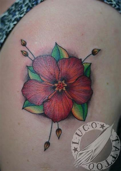 Tatuaje Realista Flor por Renaissance Tattoo