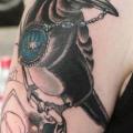 Shoulder Crow tattoo by Renaissance Tattoo