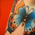 Arm New School Schmetterling tattoo von Left Hand Path