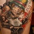 Fantasy Character Soldier tattoo by Left Hand Path