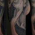 tatuaje Brazo Japoneses Carpa por Corpus Del Ars