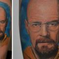 Porträt Waden Walter White tattoo von Corpus Del Ars