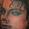 Porträt Realistische Michael Jackson tattoo von Corpus Del Ars