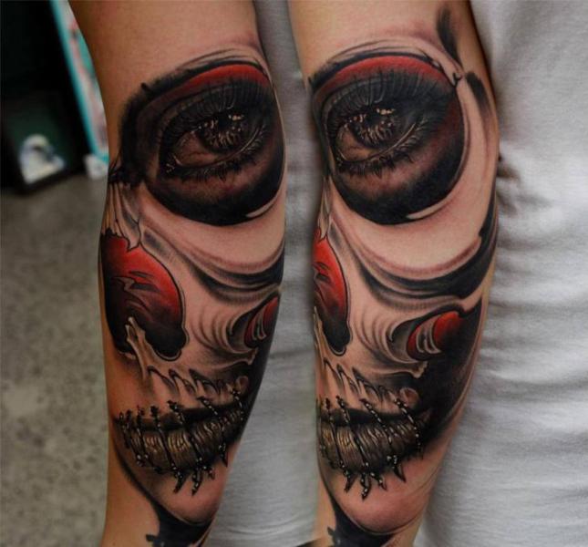 Tatuaggio Braccio Fantasy Donne di Matt Jordan Tattoo