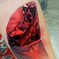 tatuaje Brazo Realista Diamante por Matt Jordan Tattoo
