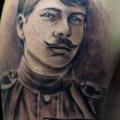 Shoulder Portrait Realistic tattoo by Oleg Tattoo