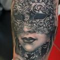 tatuaggio Braccio Realistici Maschera di Tattoo X