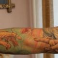 Realistic Leonardo Sleeve tattoo by Tattoo X