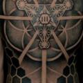tatuaje Espalda Dotwork por Gerhard Wiesbeck