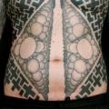 Schulter Seite Tribal Bauch tattoo von Gerhard Wiesbeck