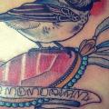 Bird Diamond tattoo by Time Travelling Tattoo