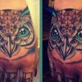 Hand Owl tattoo by Time Travelling Tattoo