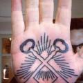 Hand tattoo von Time Travelling Tattoo
