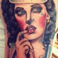 Shoulder Women Mariner tattoo by Time Travelling Tattoo