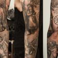 Fantasie Sleeve tattoo von Wicked Tattoo
