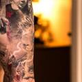 Shoulder Realistic Children tattoo by Wicked Tattoo