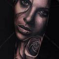 Arm Flower Woman tattoo by Nemesis Tattoo