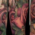 Arm Heart Flower tattoo by Nemesis Tattoo