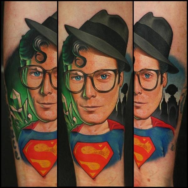 Arm Superman Tattoo by Nemesis Tattoo