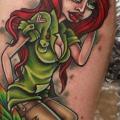 Fantasy Calf Women tattoo by Nemesis Tattoo