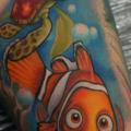 Fantasie Oberschenkel Fisch tattoo von Nemesis Tattoo