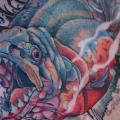 Breast Fish tattoo by Scapegoat Tattoo