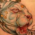 Brust Katzen tattoo von Scapegoat Tattoo