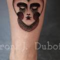 Herz Bein tattoo von Scapegoat Tattoo