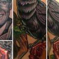 tatuaggio Realistici Corvo di Steve Wimmer