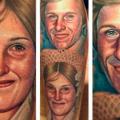 Realistische Frauen Männer tattoo von Steve Wimmer